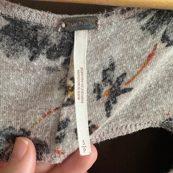 FREE PEOPLE | Floral Drapey Open Back Trapeze Drop Hem Tank | Size Small - Picture 3 of 4